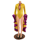 Sorceress Sleeve Romper with Keyhole Neckline - Coquetry Clothing