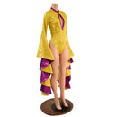 Sorceress Sleeve Romper with Keyhole Neckline - Coquetry Clothing