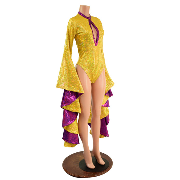 Sorceress Sleeve Romper with Keyhole Neckline - Coquetry Clothing