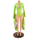 Sorceress Sleeve Romper with Keyhole Neckline - Coquetry Clothing