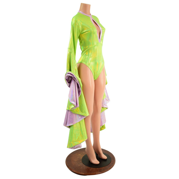 Sorceress Sleeve Romper with Keyhole Neckline - Coquetry Clothing