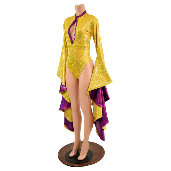 Sorceress Sleeve Romper with Keyhole Neckline - Coquetry Clothing