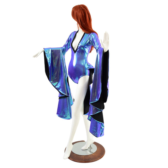 Sorceress Sleeve Romper with Tuxedo Back - Coquetry Clothing