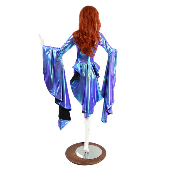 Sorceress Sleeve Romper with Tuxedo Back - Coquetry Clothing