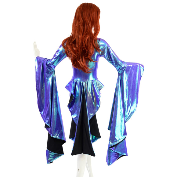 Sorceress Sleeve Romper with Tuxedo Back - Coquetry Clothing