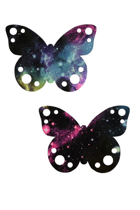 Galaxy UV Butterfly Pasties - Coquetry Clothing
