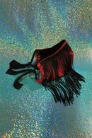 Spandex & 100% Cotton Fringed Face Mask - Coquetry Clothing