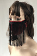 Spandex & 100% Cotton Fringed Face Mask - Coquetry Clothing