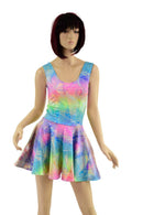 Spectrum Holographic Fit and Flare Pocket Romper - Coquetry Clothing