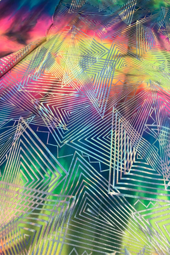 Spectrum Holographic Glass Midrise Short Chaps - Coquetry Clothing