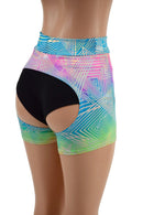 Spectrum Holographic Glass Midrise Short Chaps - Coquetry Clothing