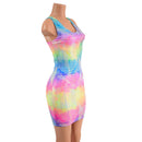 Spectrum Holographic Racerback Tank Dress - Coquetry Clothing