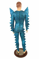 Spiked Mega Sharp Shoulder Catsuit - Coquetry Clothing