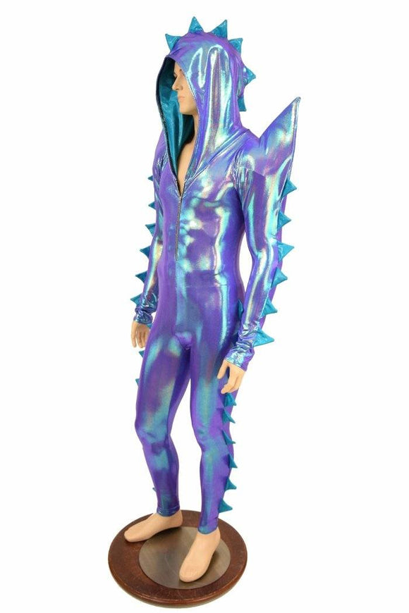 Spiked Mega Sharp Shoulder Catsuit - Coquetry Clothing