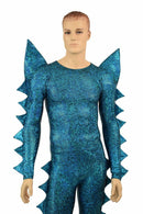 Spiked Mega Sharp Shoulder Catsuit - Coquetry Clothing