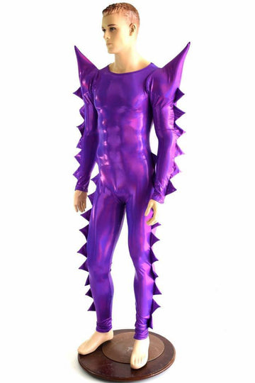 Spiked Mega Sharp Shoulder Catsuit - Coquetry Clothing