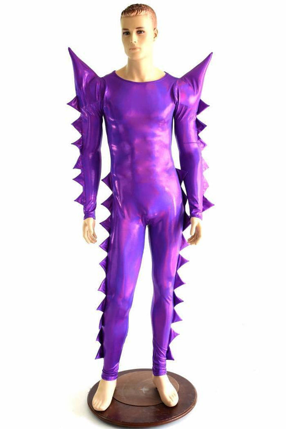Spiked Mega Sharp Shoulder Catsuit - Coquetry Clothing