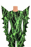 Spiked Mega Sharp Shoulder Catsuit - Coquetry Clothing