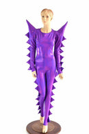 Spiked Mega Sharp Shoulder Catsuit - Coquetry Clothing