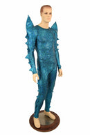 Spiked Mega Sharp Shoulder Catsuit - Coquetry Clothing