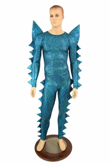 Spiked Mega Sharp Shoulder Catsuit - Coquetry Clothing