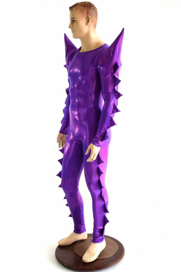 Spiked Mega Sharp Shoulder Catsuit - Coquetry Clothing