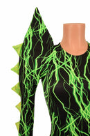 Spiked Mega Sharp Shoulder Catsuit - Coquetry Clothing