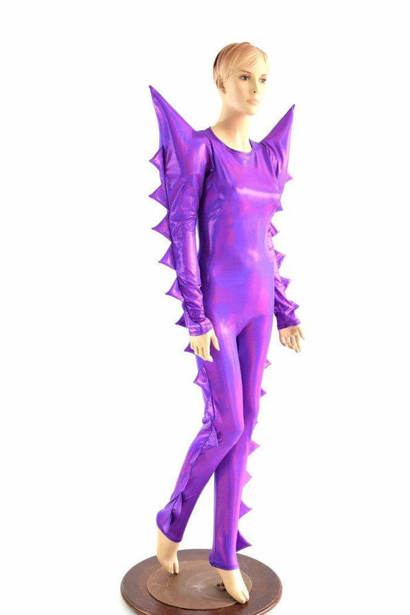 Spiked Mega Sharp Shoulder Catsuit - Coquetry Clothing