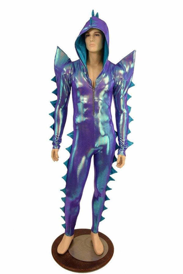 Spiked Mega Sharp Shoulder Catsuit - 2