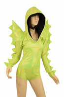 Spiked Mega Sharp Shoulder Romper - Coquetry Clothing