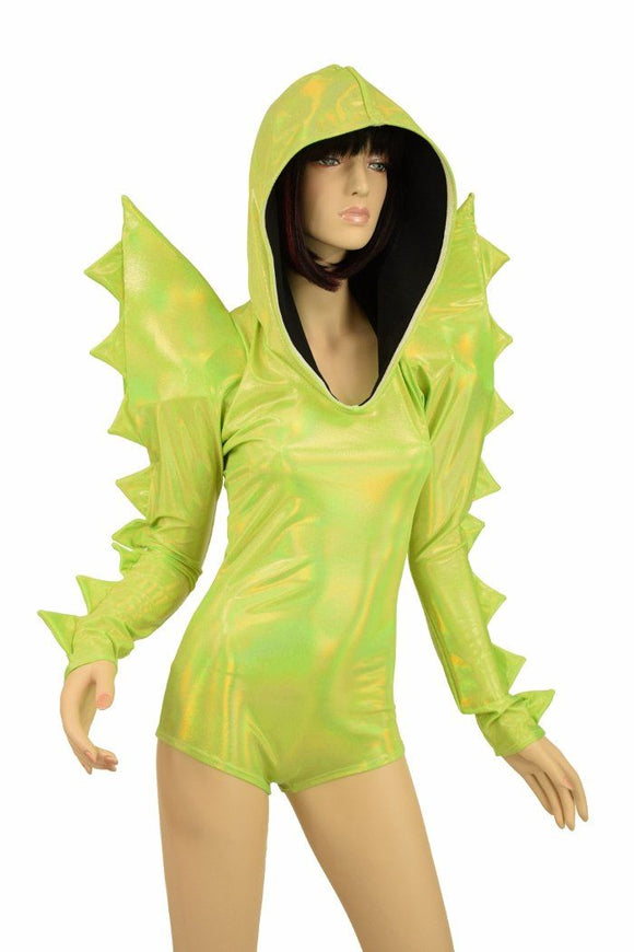 Spiked Mega Sharp Shoulder Romper - Coquetry Clothing