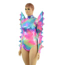 Spiked Mega Sharp Shoulder Romper - Coquetry Clothing