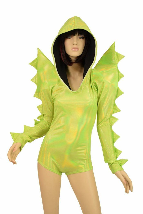 Spiked Mega Sharp Shoulder Romper - Coquetry Clothing