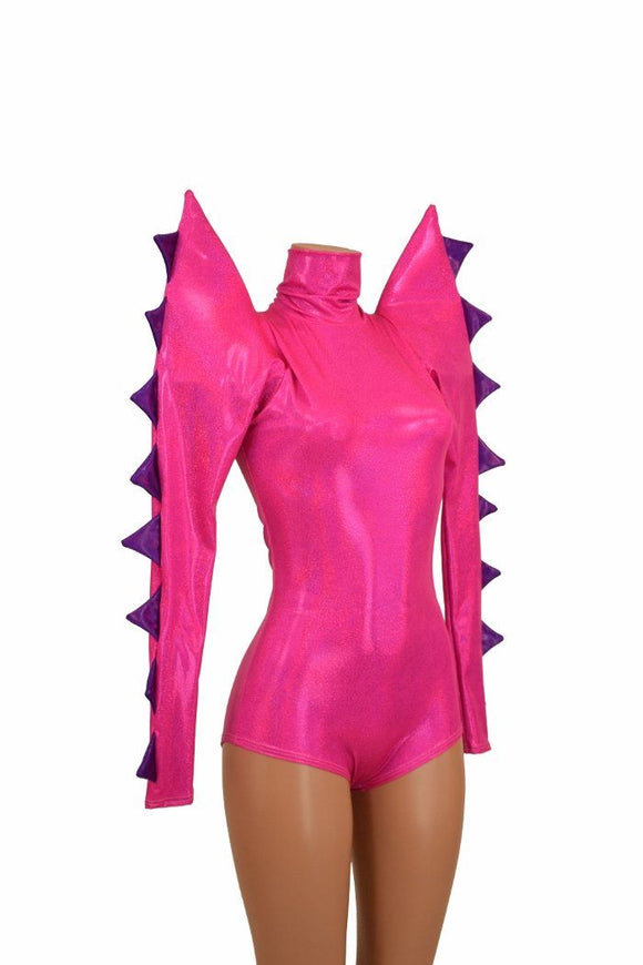 Spiked Mega Sharp Shoulder Romper - Coquetry Clothing