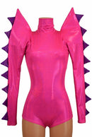 Spiked Mega Sharp Shoulder Romper - Coquetry Clothing