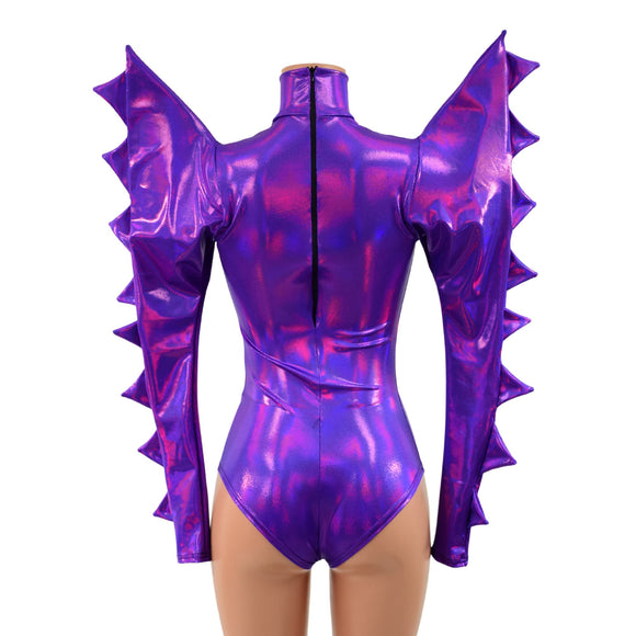 Spiked Mega Sharp Shoulder Romper - Coquetry Clothing