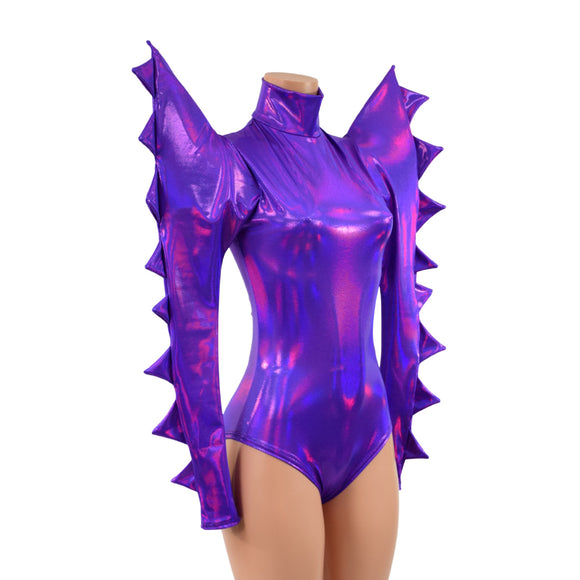 Spiked Mega Sharp Shoulder Romper - Coquetry Clothing