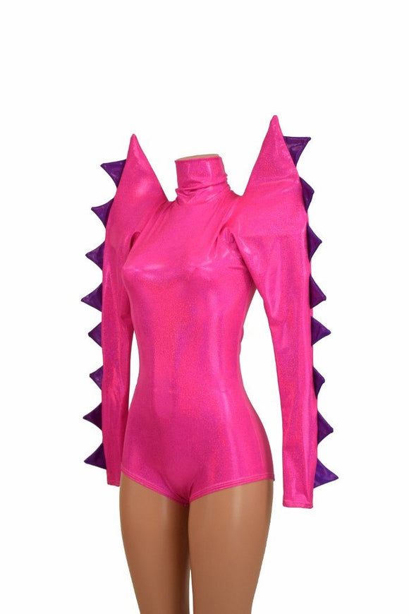 Spiked Mega Sharp Shoulder Romper - Coquetry Clothing
