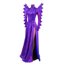 Spiked Mega Sharp Shoulder Romper and Breakaway Skirt Faux Gown Set - Coquetry Clothing