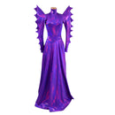 Spiked Mega Sharp Shoulder Romper and Breakaway Skirt Faux Gown Set - Coquetry Clothing