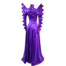 Spiked Mega Sharp Shoulder Romper and Breakaway Skirt Faux Gown Set - Coquetry Clothing