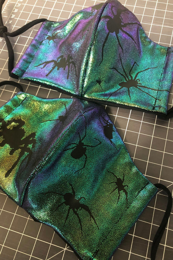 Spooky Spiders Face Mask - Coquetry Clothing