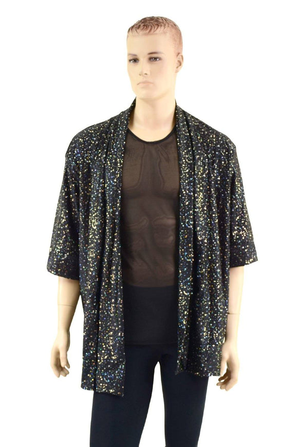 Star Noir Short Sleeve Not - A - Cardigan - Coquetry Clothing