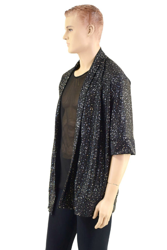 Star Noir Short Sleeve Not - A - Cardigan - Coquetry Clothing