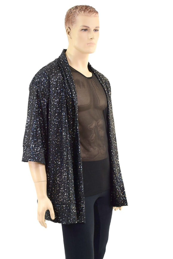 Star Noir Short Sleeve Not - A - Cardigan - Coquetry Clothing