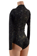 Star Noir Stella Romper with Long Sleeves & Siren Cut Leg - Coquetry Clothing