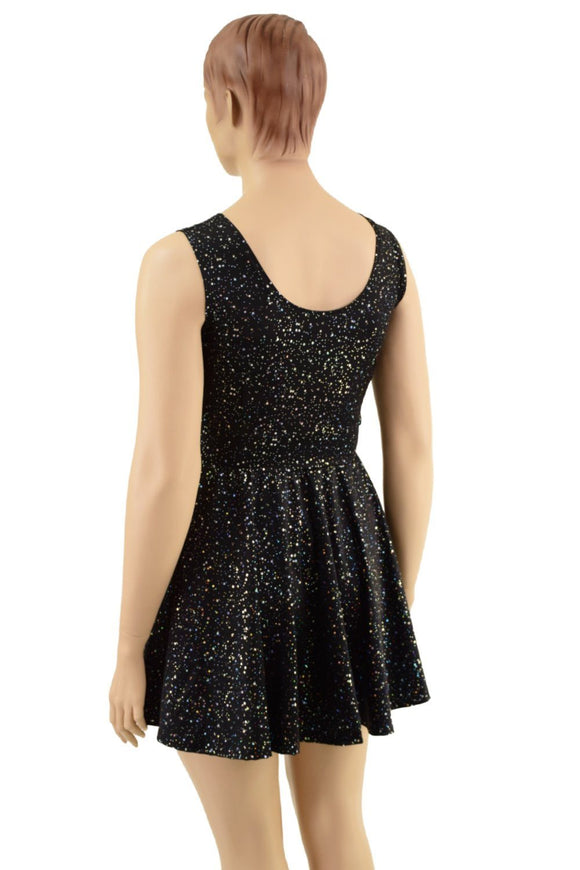 Star Noir Tank Style Skater Dress - Coquetry Clothing