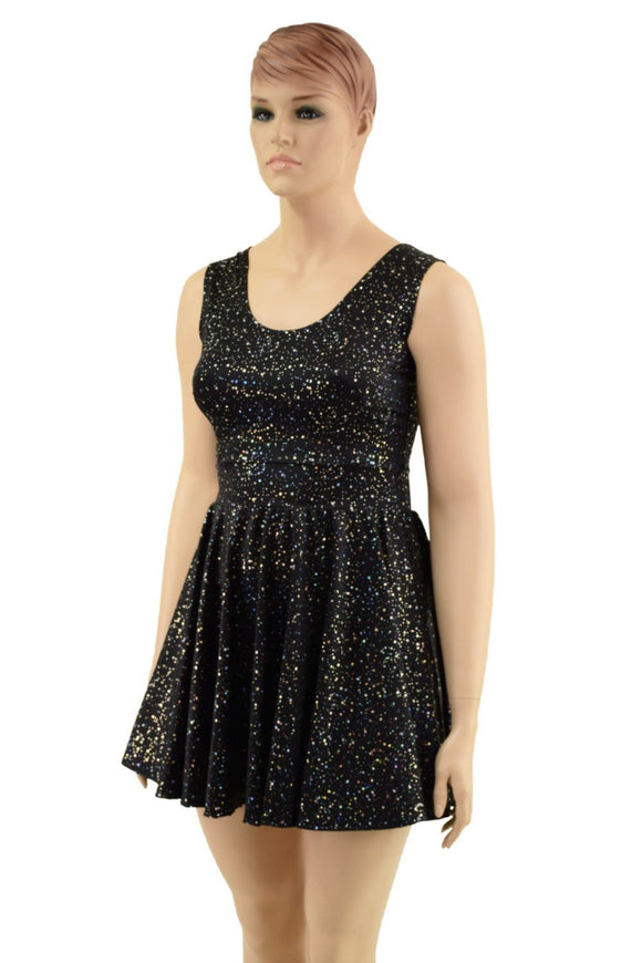 Star Noir Tank Style Skater Dress - Coquetry Clothing