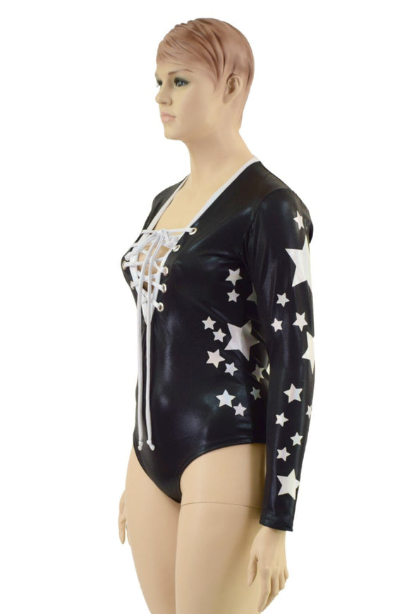 Star Spangled Lace Up Romper - Coquetry Clothing