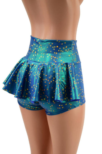 Stardust High Waist Ruffle Rump Shorts - Coquetry Clothing